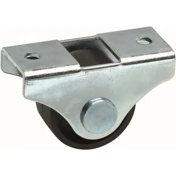 Nábytkové kování Interex Pevné kolečko 25 mm / Černá 25 mm