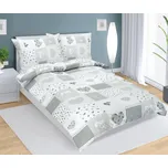 Bellatex Srdce Patchwork šedé 140 x…