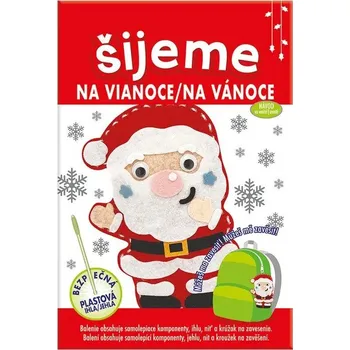 Vánoční dekorace Santa Claus - sada pro děti na výrobu plstěného zvířátka + návod