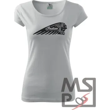 Dámské tričko Dámské Triko s moto motivem 77 Indian
