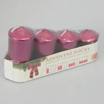 Svíčka Svíčka Lis.Válec postup/50 S4 LAK bordo (310509990069113)