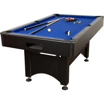 Kulečníkový stůl Billiard / kulečník 6 ft s centrálním vracením koulí, modré plátno