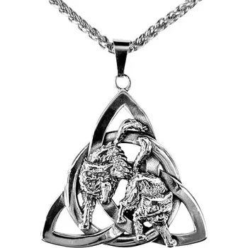 Přívěsek imago Přívěsek Viking - Triquetra a vlci