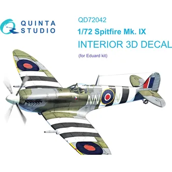 Plastikový model Quinta studio 1/72 Spitfire Mk.IX 3D-Printed & col.Inter. (EDU)