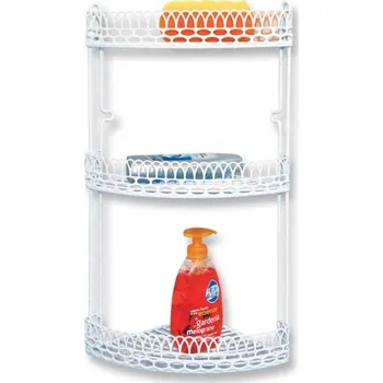 police Police koup.3p.rohová bílá 30x21x50/16.14.35/-kov