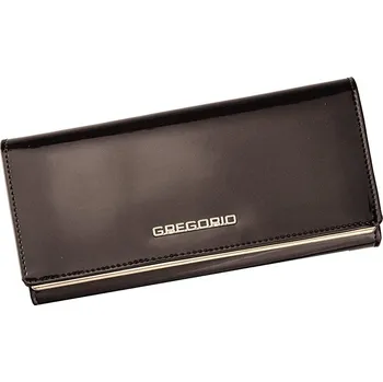 Peněženka Kožená peněženka Gregorio ZLL106 tmavěhnědá