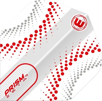 Příslušenství pro šipky Winmau Letky Prism Zeta - Circles - White & Red W6915.316