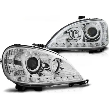 Přední světlomet Tuning Tec Přední světla MERCEDES W163 ML M-KLASA 03.98-08.01 DAYLIGHT CHROMOVÉ