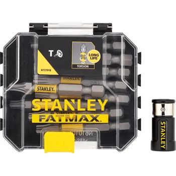 Bit STA88566 STANLEY 10DÍLNÁ SADA 50MM TORZNÍCH BITŮ TORX S DRŽÁKEM BITŮ
