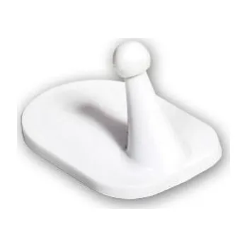 Věšák Háček OBDÉLNÍK oblý,4,5x3cm,samolep.