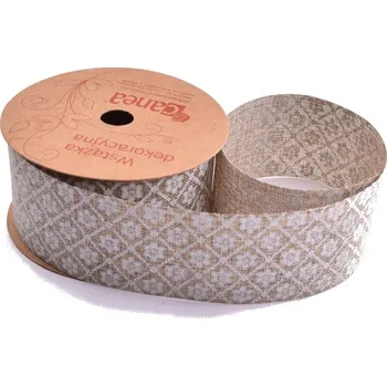 Stuha Canea Stuha režná kytičky 4cm - 10m