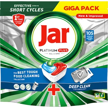 Jar Platinum Plus Deep Clean Blue All in 1 tablety do myčky, 105