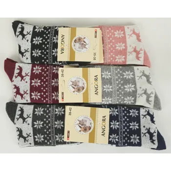 Dámské ponožky LK LOOKEN Dámské termo ponožky angora vzor 11 Velikost: 35 - 38