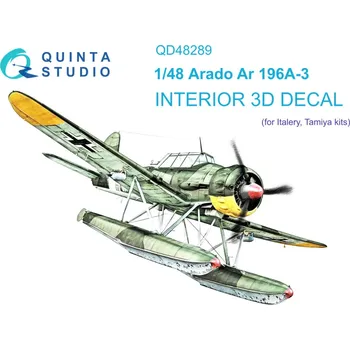 Plastikový model Quinta studio 1/48 Ar 196A-3 3D-Printed & col.Interior (ITAL)