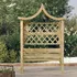 Pergola Zahradní pergola se stříškou a lavicí 146 x 55 x 220 cm impregnovaná borovice