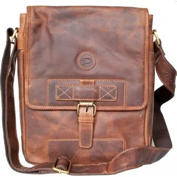 Velká pánská taška Pedro z pevné kůže s popruhem přes rameno