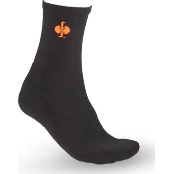 Pánské ponožky Víceúčelové ponožky e.s. Classic light/high velikost 45-47 černá/výstražná žlutá Strauss