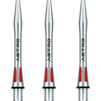 Příslušenství pro šipky Winmau Násadky Astro Aluminium - short - red