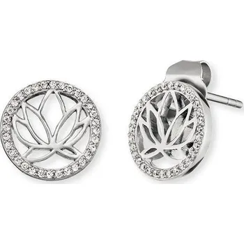 Náušnice ŠPERKY-NM, Stříbrné náušnice Engelsrufer lotos 3237