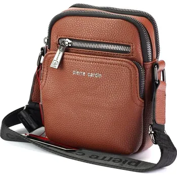 Malá pánská dvouoddílová crossbody taška Pierre Cardin no. 06 hnědá