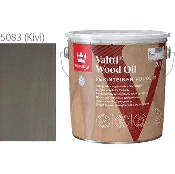 Olej na dřevo Tikkurila Valtti Wood Oil - PUUÖLJY - 2,7L - 5083 - Kivi + dárek k objednávce nad 1000Kč