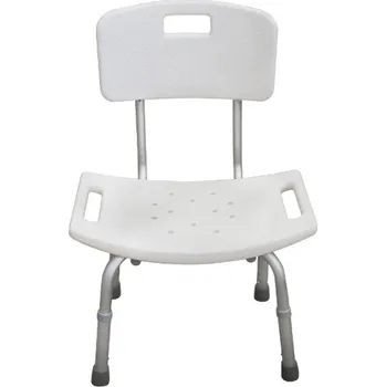 Koupelnové sedátko Sprchovací židle s opěrkou zad, výškově stavitelná, Garcia 2190 ORL