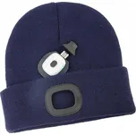 Čepice LED dětská, 4x SMD LED, USB nabíjení, modrá, M