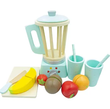 Dřevěná hračka 4iQ Dětský dřevěný koktejlový servis