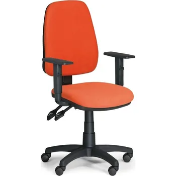 Kancelářská židle s područkami KZ 8974-oranžová/KP