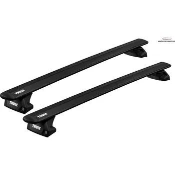 Příčníky Thule Subaru Outback 2014-2020 integrované podélníky, Wingbar černé (Thule Wingbar Evo black 7106 + 7112B + kit 6047)