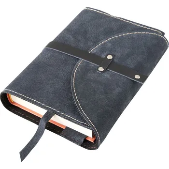 Obal na knihu Variabilní obal s nýty Barva kůže: Černá semiš (D538)