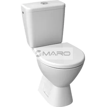 Klozet JIKA Lyra Plus WC klozet kombinační, výška 40 cm, vodorovný odpad, Rimless, 5/3 l, boční napouštění, bílý, H8257260002413