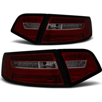 Zadní světlomet TUNING-TEC Zadní světla Audi A6 08-11 sedan červená/kouřová LED BAR SEQ