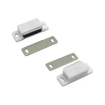 Nábytkové kování AMiG magnetická sklapka 43x15 bílá 2ks