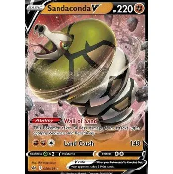 Sběratelská karetní hra Pokémon CRE 089/198 Sandaconda V - Chilling Reign