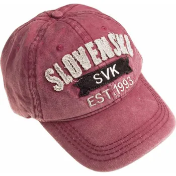 Kšiltovka Kšiltovka Slovensko SVK EST.1993 starorůžová (Kšiltovky Slovakia, slovenský suvenýr z eshopu TifanTEX)