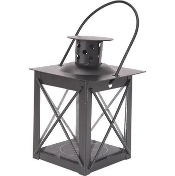 Country Rose Lucerna kovová na čajovou svíčku 6 x 6 x 8 cm černá Lucerna Country Rose Lucerna kovová na čajovou svíčku 6 x 6 x 8 cm černá