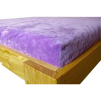 Prostěradlo Prostěradlo Aaryans 180x200 cm mikroflanel fialové (Prostěradlo z mikrovlákna na 2 postele 180x200 cm)