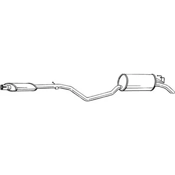 Výfukový systém Zadní tlumič výfuku BOSAL 287-871