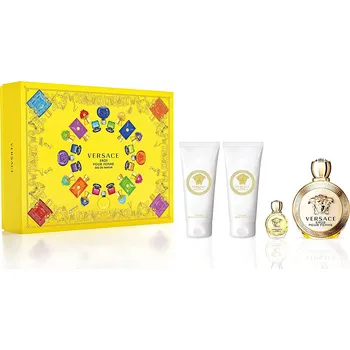 Dámský parfém Versace Versace Eros Pour Femme SET Parfumovaná voda 100ml + Parfumovaná voda 5ml + Sprchový gél 100ml + Tělové mléko 100ml Pre ženy Parfumovaná voda