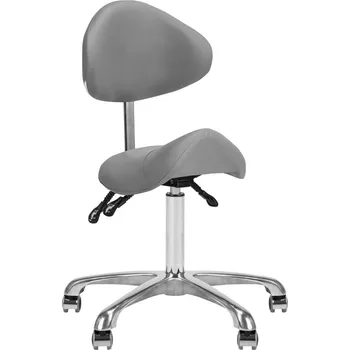 Taburet Kosmetický taburet 1004 Giovanni - šedý