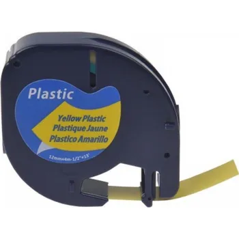 Pásek do tiskárny Alternativní páska Dymo 59423, S0721570 / 91222/91202, S0721670 LetraTag 12mm x 4m, černý tisk /