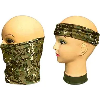 Šátek MFH Uni digital woodland (multifunkční šátek s mnohostranným použitím)