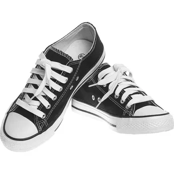 Dámská obuv Plátěné tenisky dámské černé (Tenisky pro dívky, mámu i dceru. Textilní tramky k šatům.)