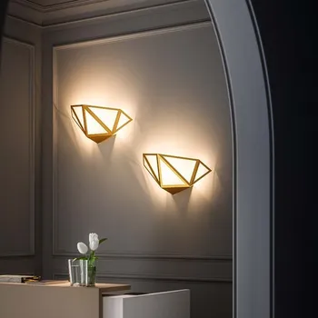 Nástěnné svítidlo Quadrifoglio Group Starlight, zlaté svítidlo pro nepřímé osvětlení, 22W 2700K, délka 64cm