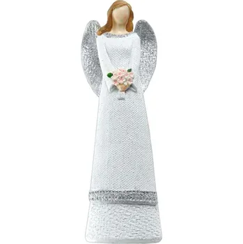 TifanTEX Anděl s květinami 20cm Soška