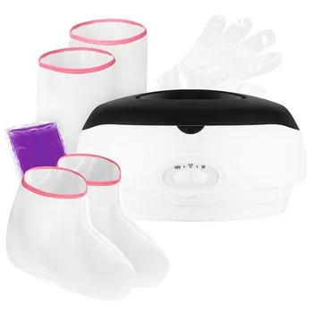 Parafínová vana s příslušenstvím 31 x 24 x 16 cm bílá/černá