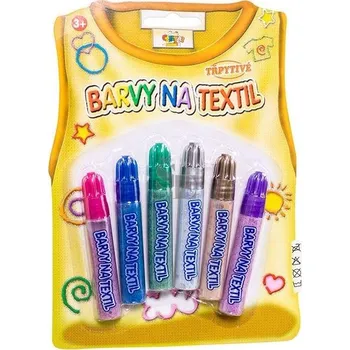 Speciální výtvarná barva Barva na textil třpytivá na blistru FBG076, SMT Creatoys