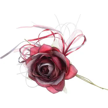 Hrnec STREND Kvet MagicHome, ruža, bordová, stonka, veľkosť kvetu: 10 cm, dĺžka kvetu: 18 cm, bal. 6 ks