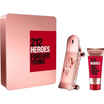 Dámský parfém Carolina Herrera Carolina Herrera 212 Heroes Forever Young For Her SET: Parfumovaná voda 80ml + Tělové mléko 100ml Pre ženy Parfumovaná voda